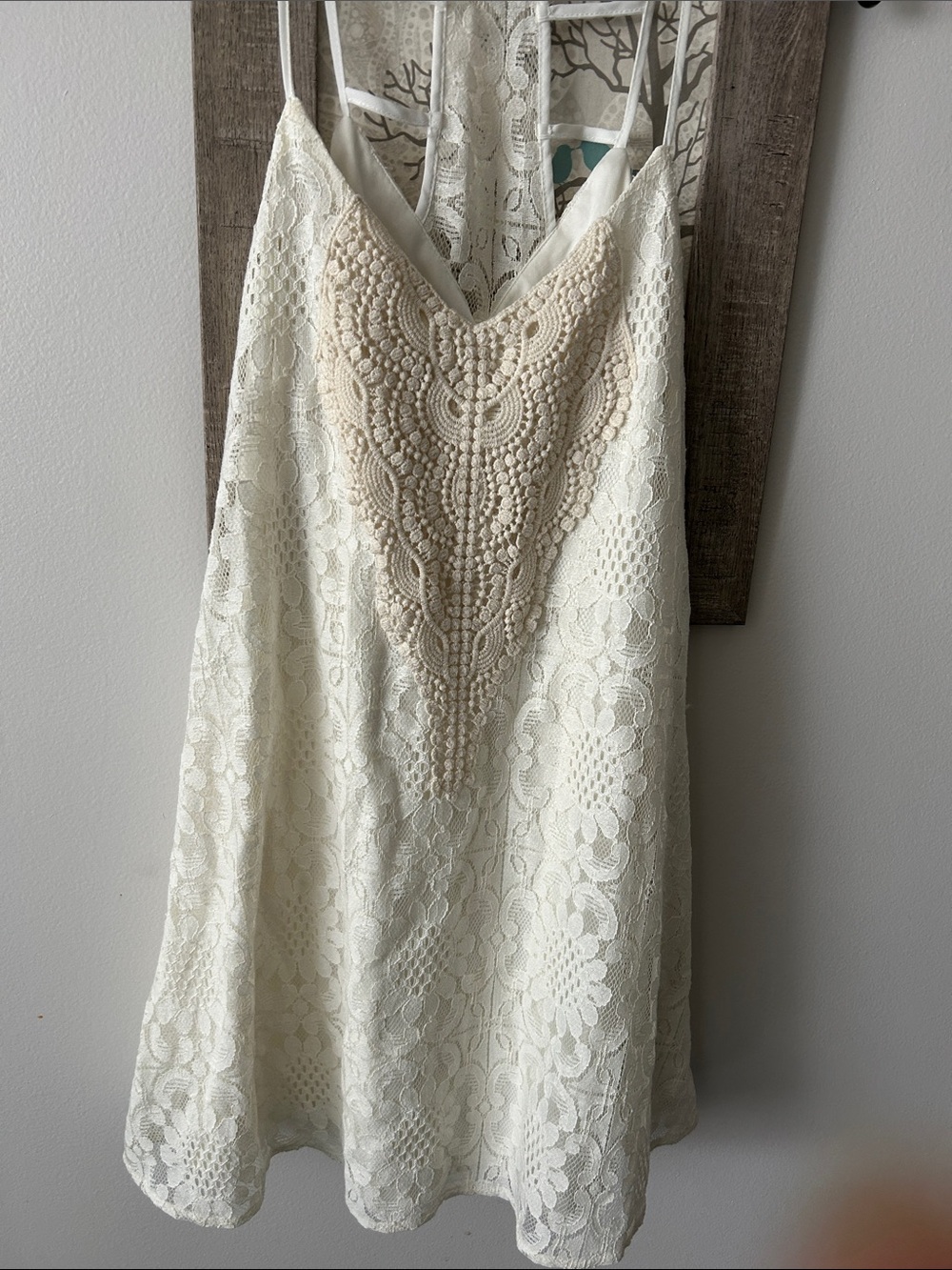 NwT cream mini dress - Picture 2 of 4